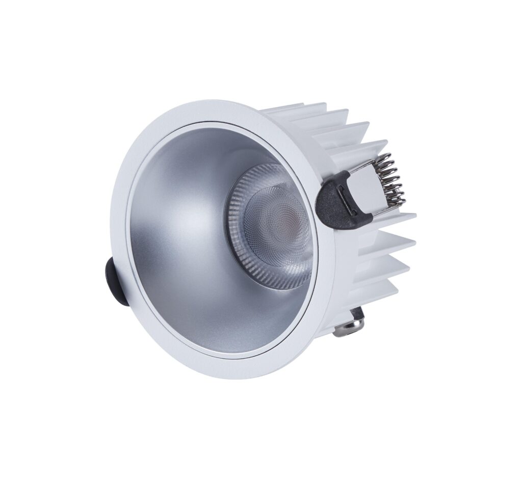 18W recessed anti-glare LED downlight square design with 3000K warm white illumination